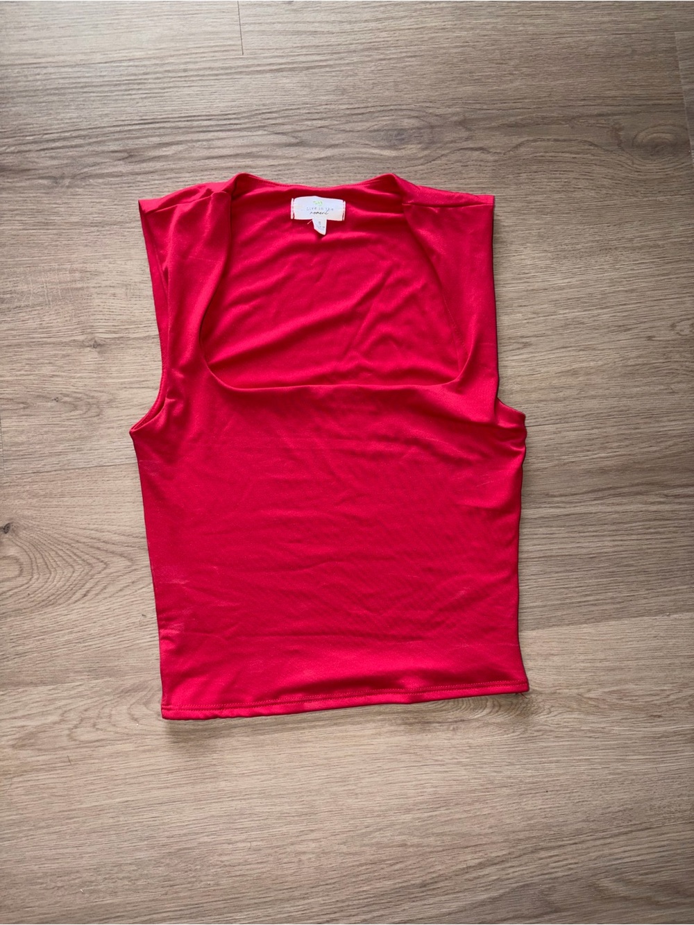 Women’s Sleeveless Red Tank Top